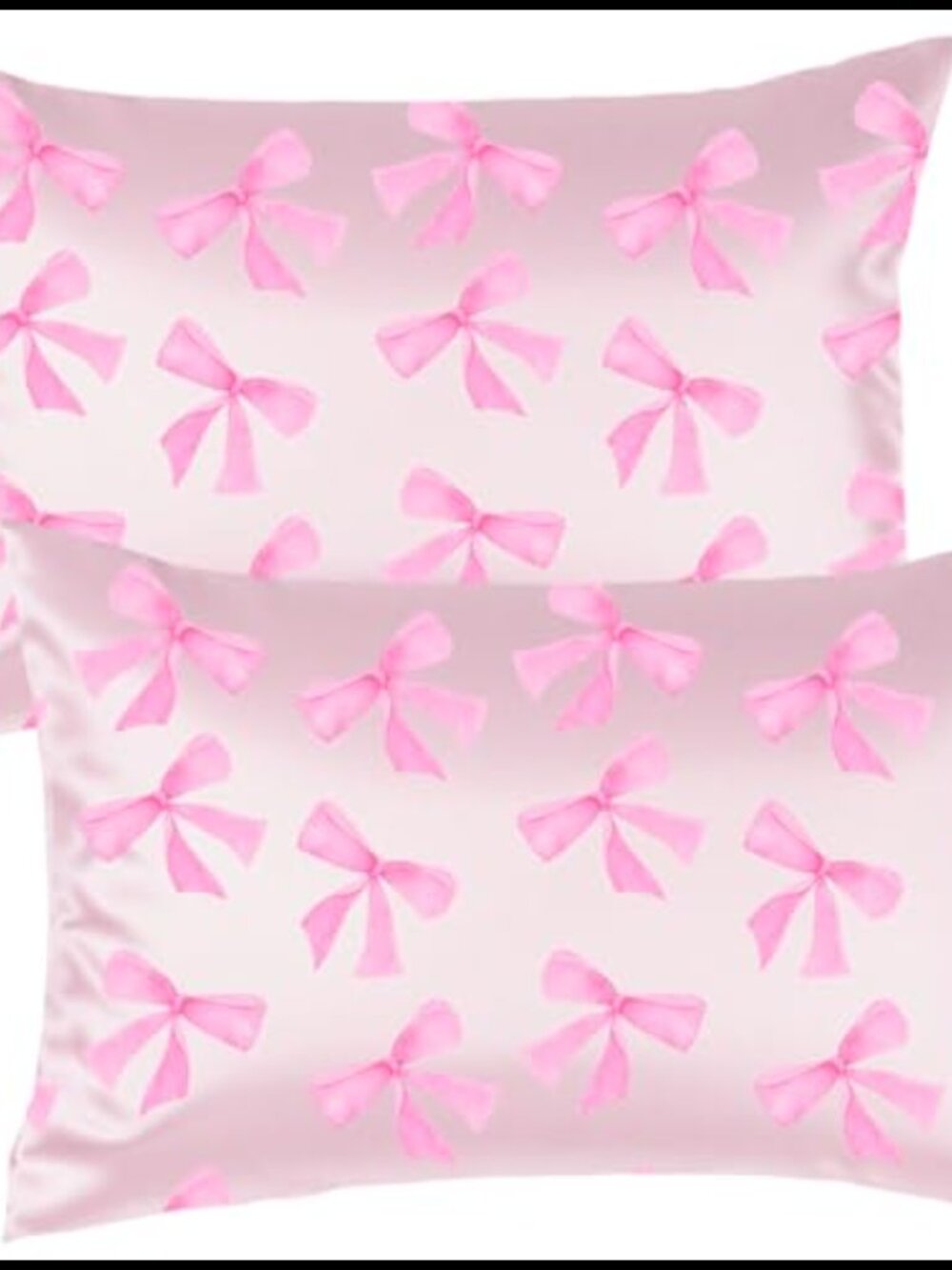 Satin Pillowcase Set of 2 Standard 20x26 Envelope Closure Hair Skin Care